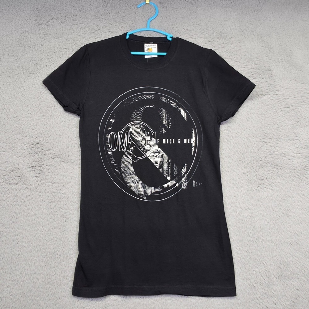 Of Mice and Men Shirt Juniors XS Black Metal Rock Band‎ Music Concert RePrint